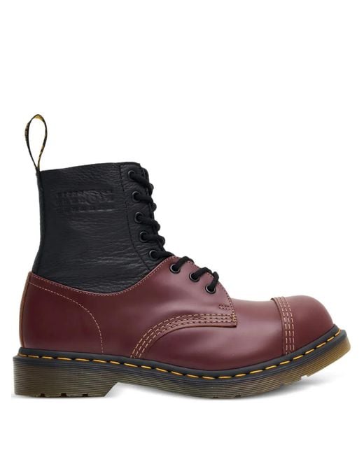 Dr. Martens Brown X Mm6 Maison Margiela 1460 Twisted And Reimagined Leather Boots for men
