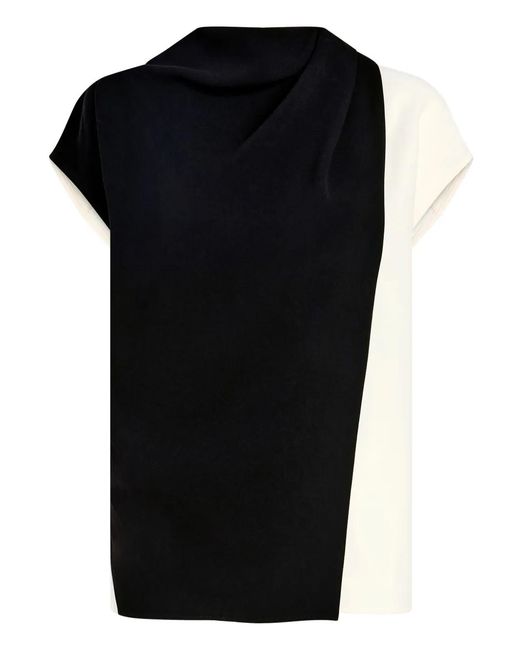 Proenza Schouler Black Acetate Polyester Elsa Top