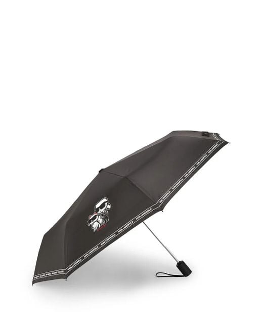 Karl Lagerfeld White Ikon Umbrella