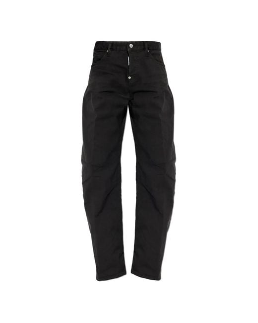 DSquared² Black Loose-Fit Jeans