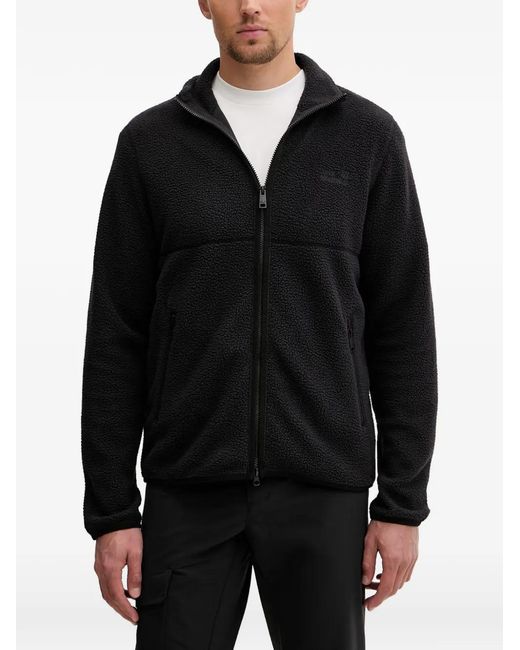 Jack Wolfskin Black Lite Curl Sweatshirt for men