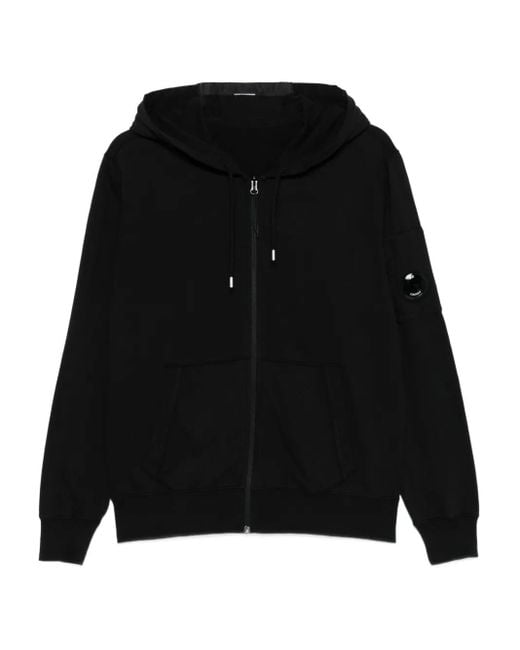 メンズ C P Company ジップアップ パーカー Black