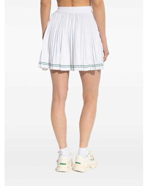 Lacoste Geplooide Rok in het White