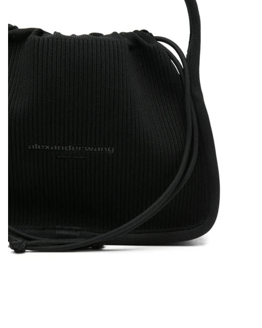 Borsa Tote Ryan Piccola A Coste di Alexander Wang in Black