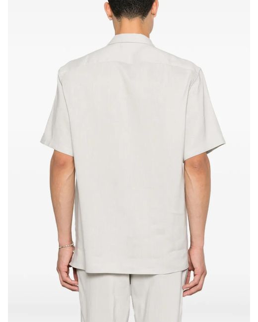 Corneliani White Short-Sleeve Shirt for men