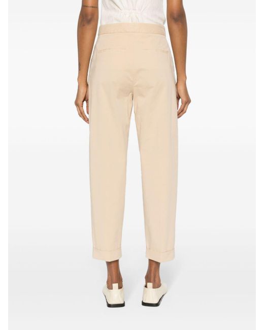 Antonelli Natural Poplin Cropped Trousers