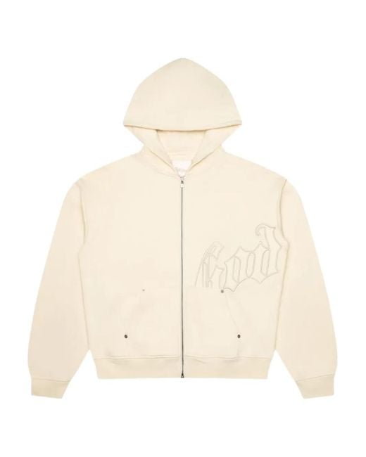 Godspeed Natural Og Logo Zip-Up Hoodie for men
