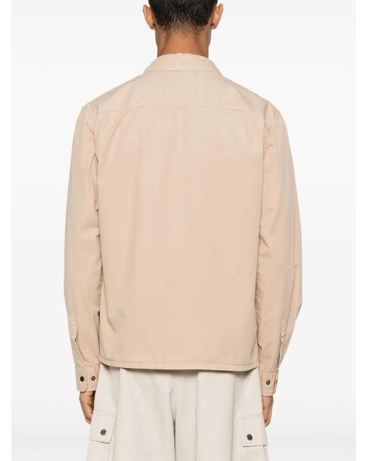 Woolrich Overshirt Met Gabardine Weving in het Natural voor heren