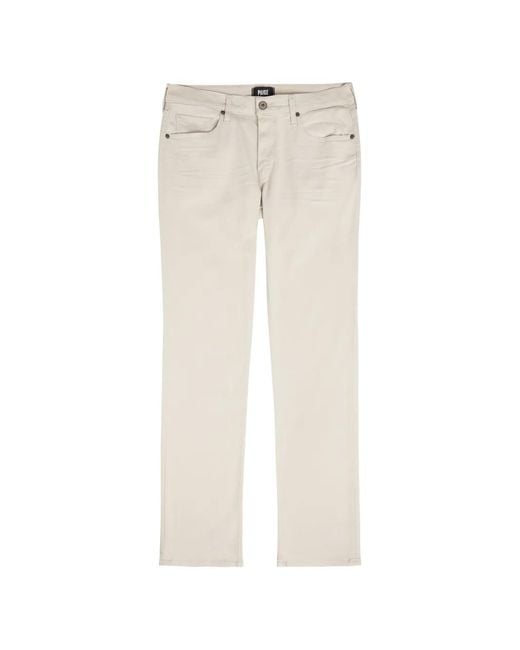 PAIGE White Five-Pocket Jeans for men