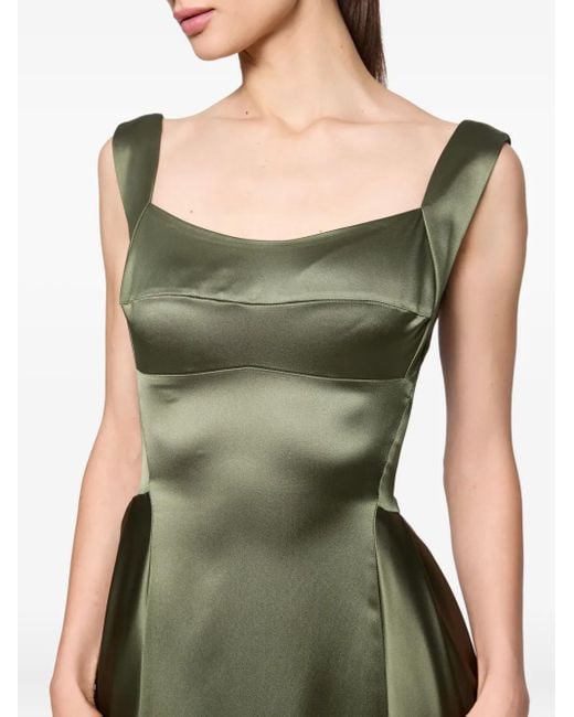 Atu Body Couture Vバック サテンドレス Green