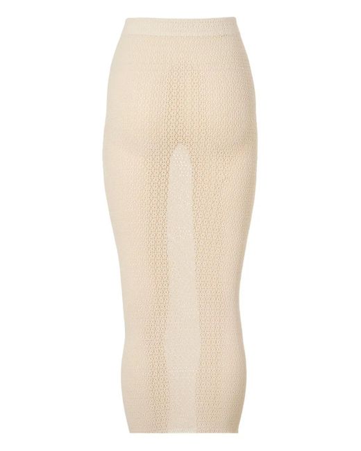 Wolford White Daisy Midi Skirt