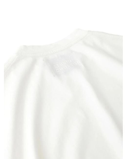 Studio Nicholson White Crew-Neck T-Shirt for men