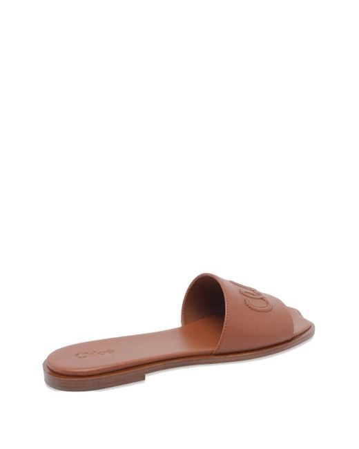 Chloé Brown Soleil Sandals