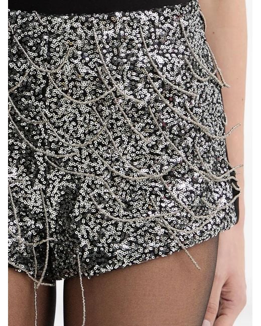 Bardot Black Wrenley Fringe Mini Short