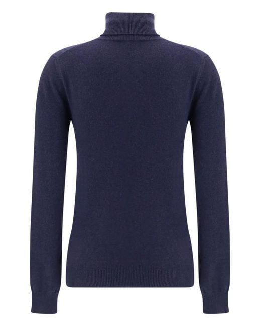 Balenciaga Blue Turtleneck Sweater