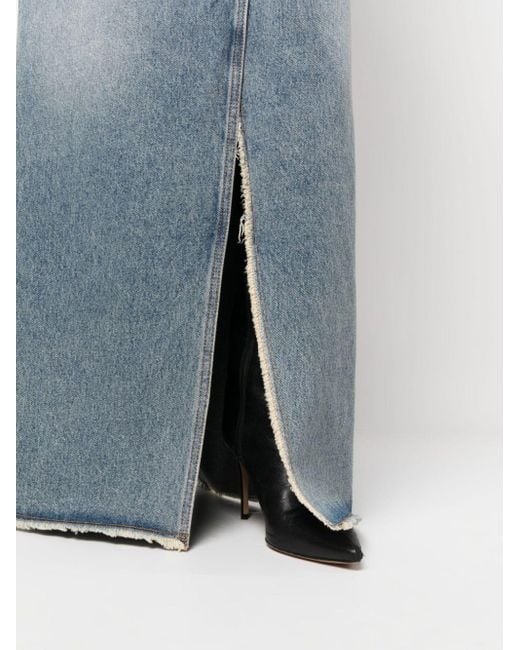 Jupe longue en jean à taille haute DARKPARK en coloris Blue
