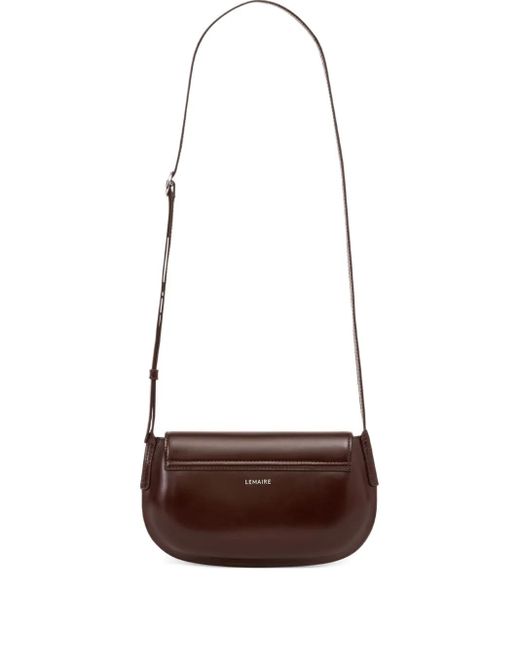 Lemaire White Belly Leather Crossbody Bag