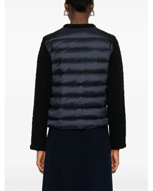 Moncler Gewatteerd Vest Met Vlakken in het Black