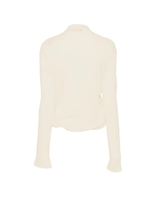 Ann Demeulemeester White Eke Top