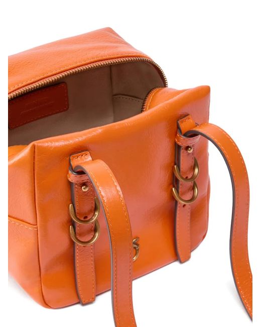 Pinko Orange Cubic Bag Small Crossbody Bag