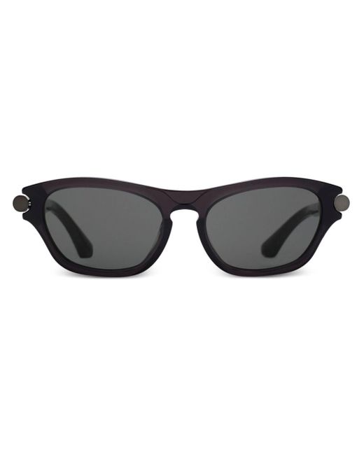 Burberry Black Logo-engraved Wayfarer-frame Sunglasses