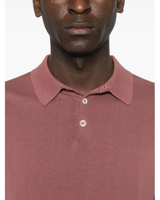 Polo de manga corta Eleventy de hombre de color Pink