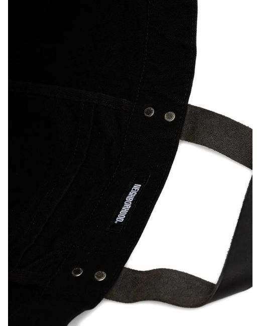 Neighborhood Canvas-Tote Bag Mit Lederhenkel in Black für Herren