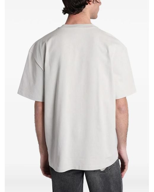 Ih Nom Uh Nit White Graphic-Print Cotton T-Shirt for men