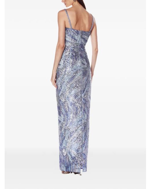floral maxi dress open back Floral Open Back Maxi Dress, Royal / Large