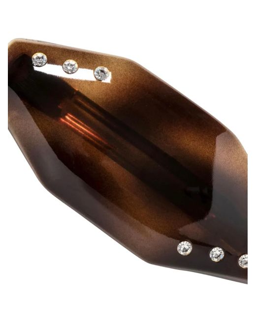 Jennifer Behr Brown Eugenie Crystal-Embellished Barrette