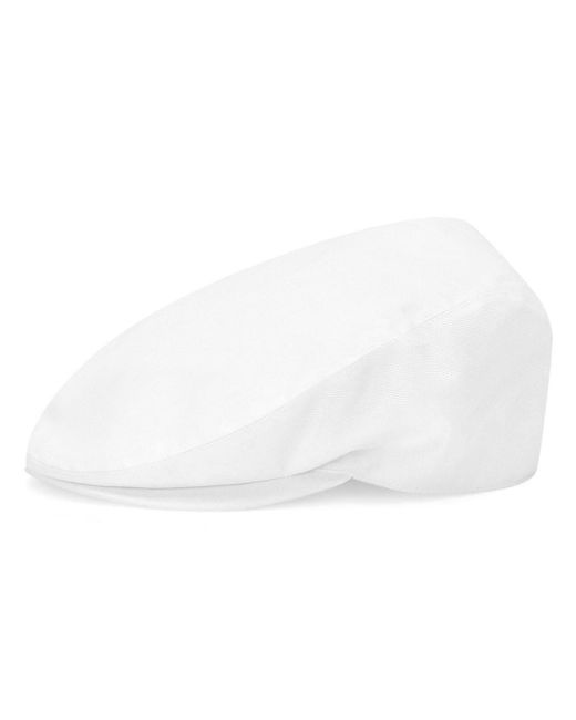 Dolce & Gabbana White Cotton Flat Cap for men