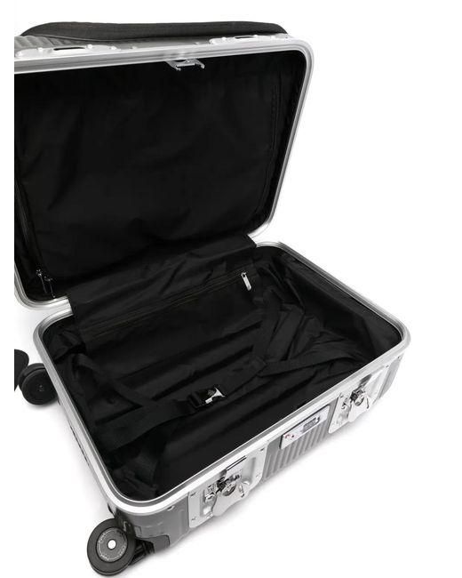 Fpm Milano Black Bank Light Spinner 53 Front-Pocket Suitcase