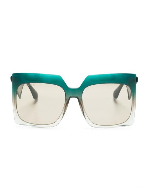 Etro Blue Oversize Square-frame Sunglasses
