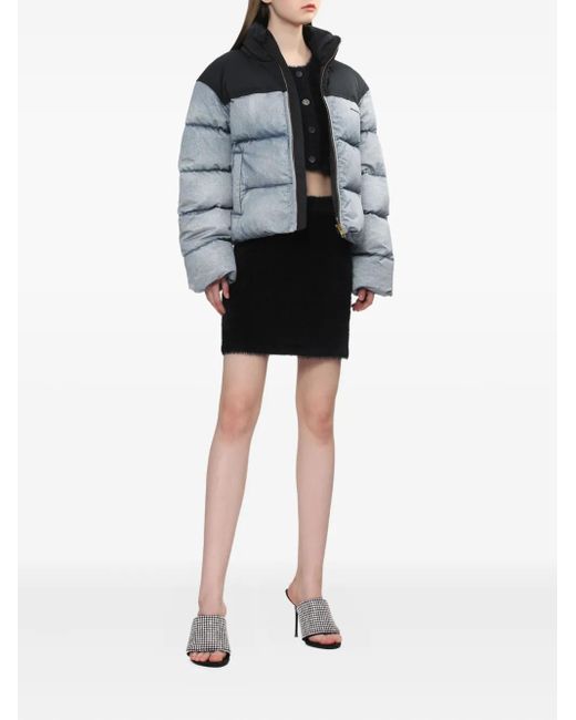 Helmut Lang Black Fuzzy Mini Skirt