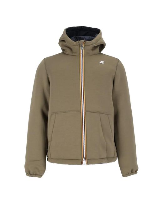K-Way Blue Jack Spacer Hooded Jacket for men
