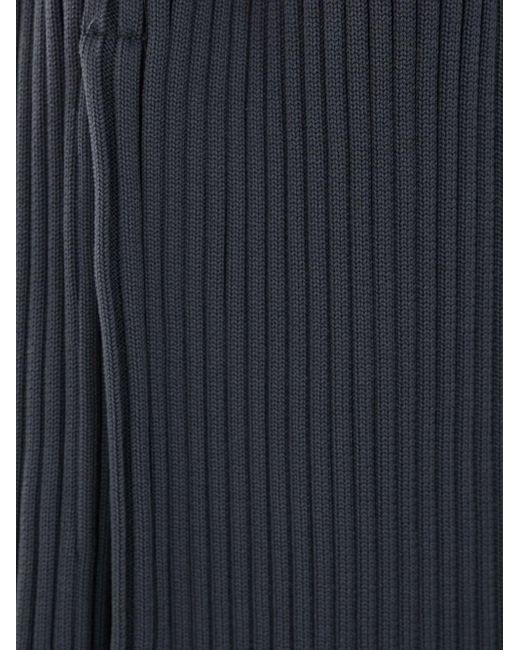 CFCL Blue Tapered Ribbed Trousers for men