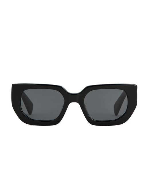 Tod's Black Logo Square Sunglasses