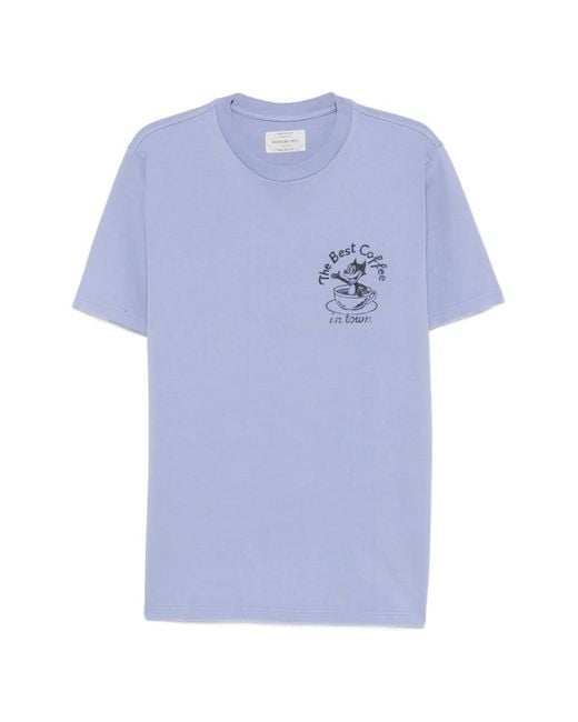 Bowery Supply Co. Blue Graphic-Print T-Shirt for men