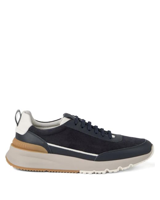 Baskets En Daim À Lacets Brunello Cucinelli pour homme en coloris Blue