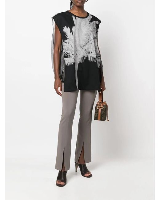 N°21 Black Graphic-Print Top