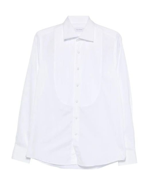 Tagliatore White Sohoo Shirt for men