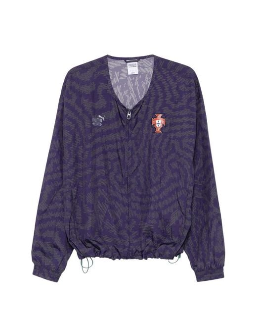 PUMA Purple X Fpf X Sb King Logo-Print Jacket for men