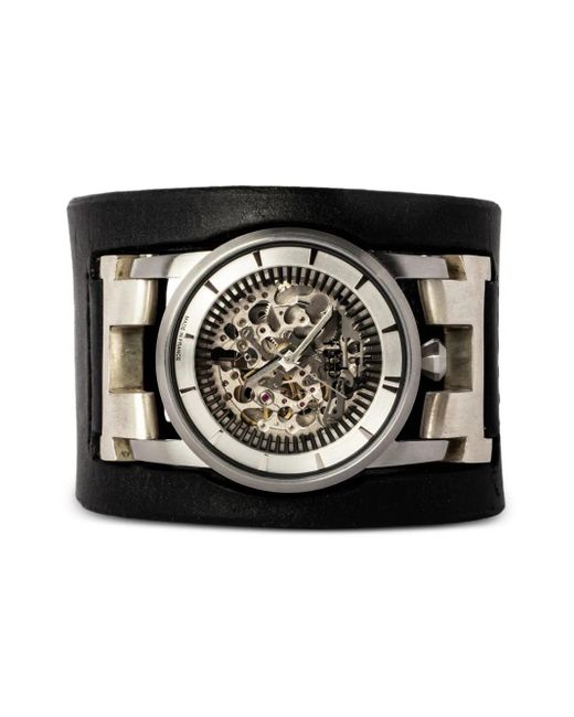 Fob Paris Skeleton Restraint 41Mm in Black für Herren