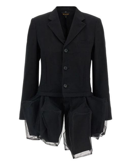 Blazer de lana Comme des Garçons de color Black