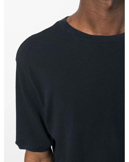 Zanone Blue Crew Neck Short-Sleeved T-Shirt for men