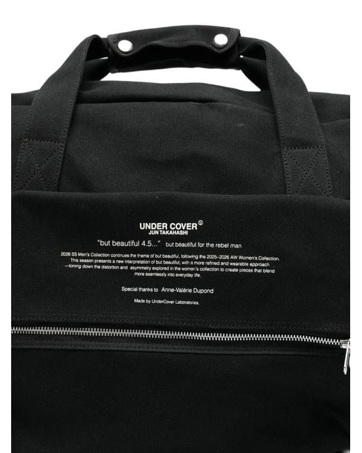 Undercover Black Sac Cabas À Poche Zippée for men