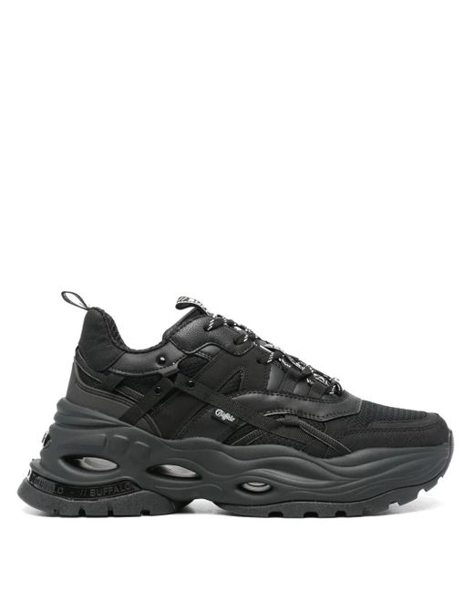 Buffalo Black Triplet Hollow Bs Sneakers for men