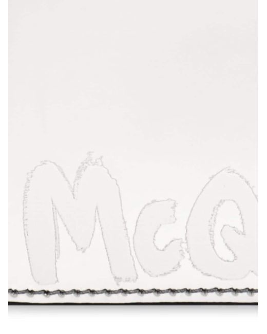 Alexander McQueen White Silver-tone Bi-fold Wallet for men