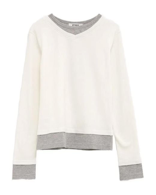 GIMAGUAS White Samm Layered-Effect T-Shirt