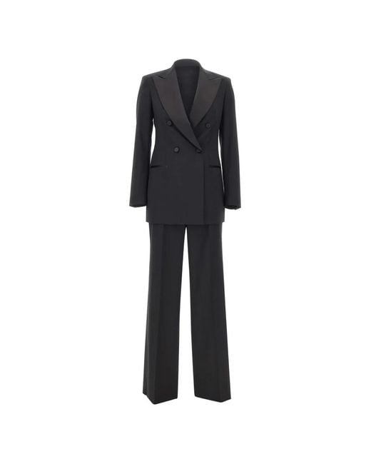 Tagliatore Black S-Eleniaad Double-Breasted Trouser Suit